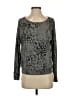 Current/Elliott Animal Print Gray Long Sleeve T-Shirt Size Sm (1) - photo 1