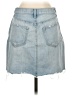 L'Agence 100% Cotton Solid Blue Denim Skirt Size 27 waist - photo 2