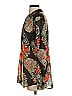 CAbi 100% Polyester Paisley Black Long Sleeve Blouse Size S - photo 5