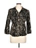 Cynthia Max Paisley Gold Black Blazer Size L - photo 1