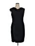 Evan Picone Solid Black Cocktail Dress Size 14 - photo 1