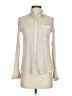Express Ivory Tan Long Sleeve Button-Down Shirt Size XS - photo 1