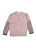 IKKS Stripes Color Block Purple Pink Cardigan Size 3 - photo 1