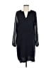 CAbi 100% Polyester Chevron-herringbone Black Purple Casual Dress Size M - photo 1