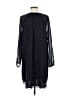 CAbi 100% Polyester Chevron-herringbone Black Purple Casual Dress Size M - photo 2