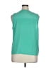 Nine West 100% Polyester Teal Sleeveless Blouse Size XL - photo 2