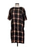 Samsoe Samsoe 100% Polyester Plaid Black Burgundy Casual Dress Size S - photo 1