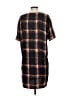 Samsoe Samsoe 100% Polyester Plaid Black Burgundy Casual Dress Size S - photo 2