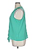Nine West 100% Polyester Teal Sleeveless Blouse Size XL - photo 5