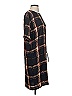 Samsoe Samsoe 100% Polyester Plaid Black Burgundy Casual Dress Size S - photo 4
