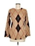 David Cline Argyle Tan Pullover Sweater Size M - photo 1
