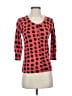 AB Studio 100% Cotton Polka Dots Red Cardigan Size S - photo 1