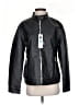 Collection Black Faux Leather Jacket Size S - photo 1