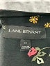 Lane Bryant 100% Polyester Floral Black 3/4 Sleeve Blouse Size 22 - photo 7