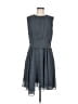 Derek Lam Collective 100% Polyester Chevron-herringbone Gray Casual Dress Size EU (IT) 44 / US 8 - photo 1