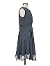 Derek Lam Collective 100% Polyester Chevron-herringbone Gray Casual Dress Size EU (IT) 44 / US 8 - photo 4