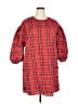 J.Crew 100% Polyester Plaid Red Casual Dress Size 2X - photo 1