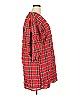 J.Crew 100% Polyester Plaid Red Casual Dress Size 2X - photo 4