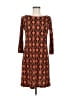 En Focus Studio Argyle Orange Casual Dress Size 6 - photo 1