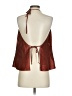TJD Orange Burgundy Sleeveless Blouse Size XS - photo 2
