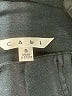 CAbi 100% Cotton Solid Black Coat Size S - photo 6