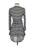 Iris & Navy Stripes Gray Casual Dress Size S - photo 2