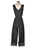 Max Studio Houndstooth Black Jumpsuit Size S - photo 2