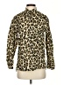 Zara Animal Print Brown Long Sleeve Button-Down Shirt Size S - photo 1