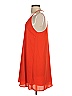 Three Eighty Two 100% Polyester Solid Orange Casual Dress Size S - photo 5