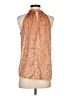 A.L.C. Orange Sleeveless Blouse Size 4 - photo 2