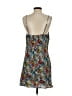 Row A 100% Polyester Print Blue Black Casual Dress Size XS - photo 2