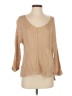 Ecru 100% Cotton Metallic Tan Pullover Sweater Size XS - Sm - photo 1
