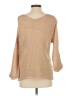 Ecru 100% Cotton Metallic Tan Pullover Sweater Size XS - Sm - photo 2
