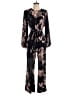 Harlyn Floral Black Jumpsuit Size S - photo 1