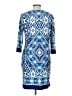 Neiman Marcus Print Blue Casual Dress Size 12 - photo 2