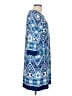 Neiman Marcus Print Blue Casual Dress Size 12 - photo 4