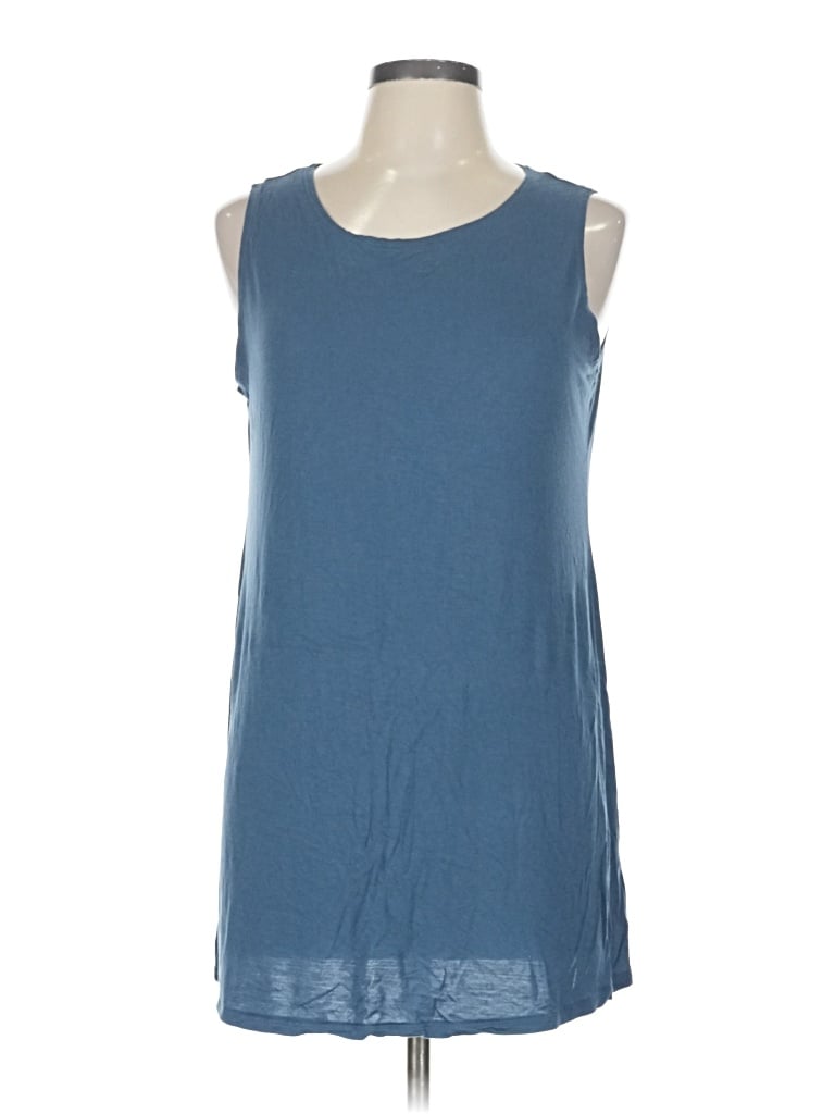 Pre-owned Logo Layers Sleeveless T-shirt In Blue