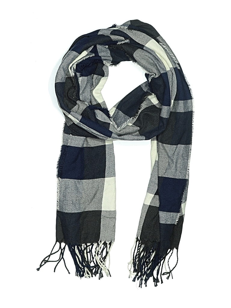 Pre-owned Plush Scarf In Blue