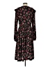 Alcoolique 100% Polyester Floral Black Casual Dress Size S - photo 2