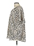 Beeson River 100% Polyester Animal Print Ivory Short Sleeve Blouse Size L - photo 5