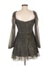 Bardot Metallic Silver Cocktail Dress Size 6 - photo 2