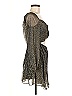 Bardot Metallic Silver Cocktail Dress Size 6 - photo 4
