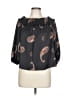 Ryegrass 100% Polyester Black 3/4 Sleeve Blouse Size L - photo 1