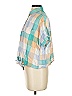 Madewell Color Block Teal Blue Short Sleeve Blouse Size S - photo 5