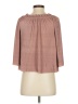 JOA 100% Polyester Brown 3/4 Sleeve Blouse Size XS - photo 2