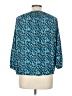 MICHAEL Michael Kors Blue 3/4 Sleeve Blouse Size L - photo 2
