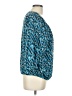 MICHAEL Michael Kors Blue 3/4 Sleeve Blouse Size L - photo 4