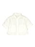 Zara Solid Ivory Short Sleeve Button-Down Shirt Size 6 - 7 - photo 1