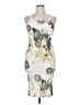Unbranded Graphic Ivory Cocktail Dress Size 0X - photo 1