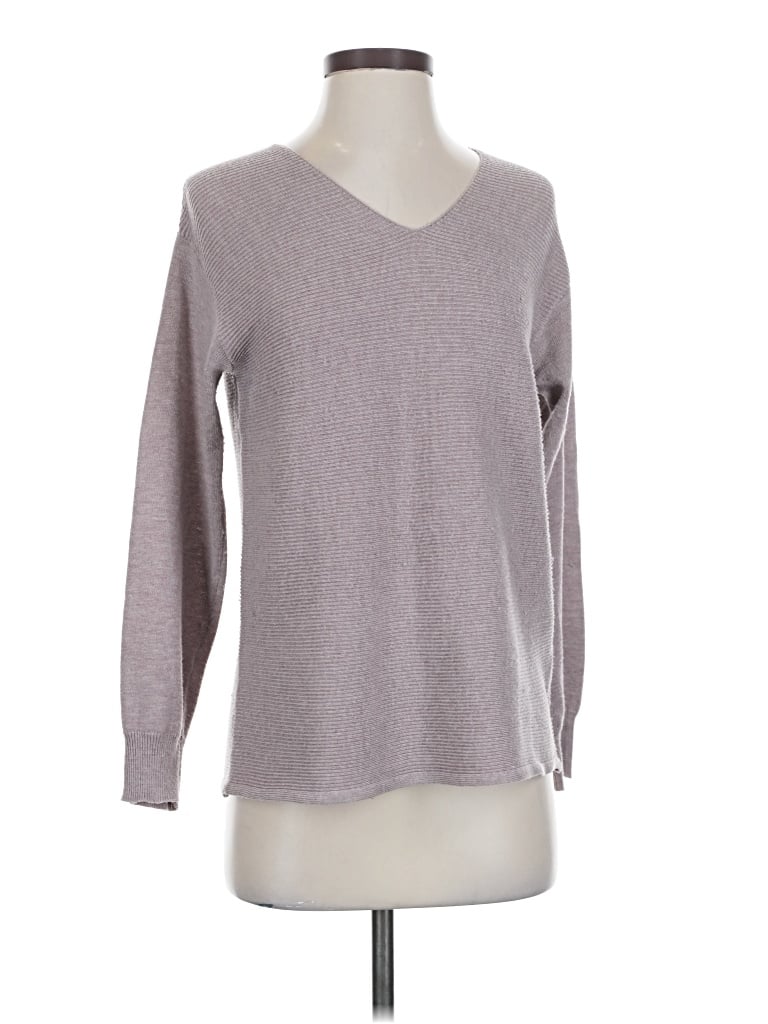 Pre-owned Ella Moss Pullover Sweater In Gray
